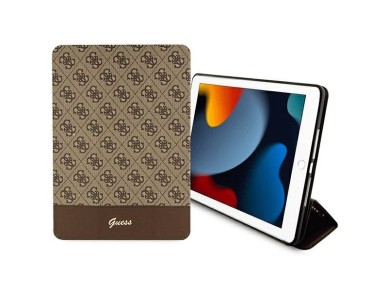 Guess 4G Stripe Allover case for iPad 10.2" - brown