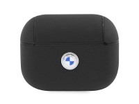 BMW BMAP2SSLBK AirPods Pro 2 (2022/2023) cover black/black Geniune Leather Silver Logo BMW BMAP2SSLBK AirPods Pro 2 (2022/2023) cover black/black Geniune Leather Silver Logo