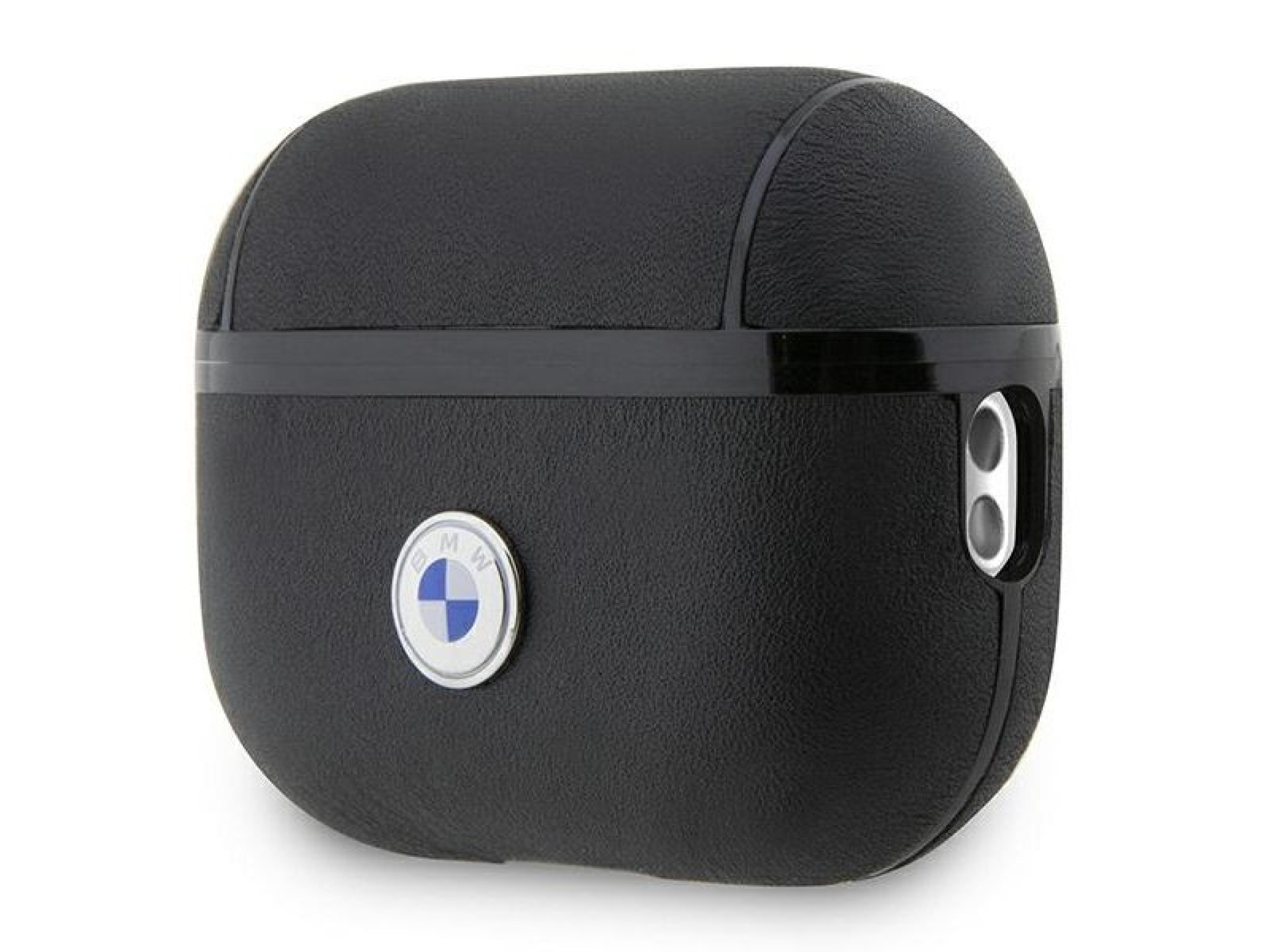BMW BMAP2SSLBK AirPods Pro 2 (2022/2023) cover black/black Geniune Leather Silver Logo