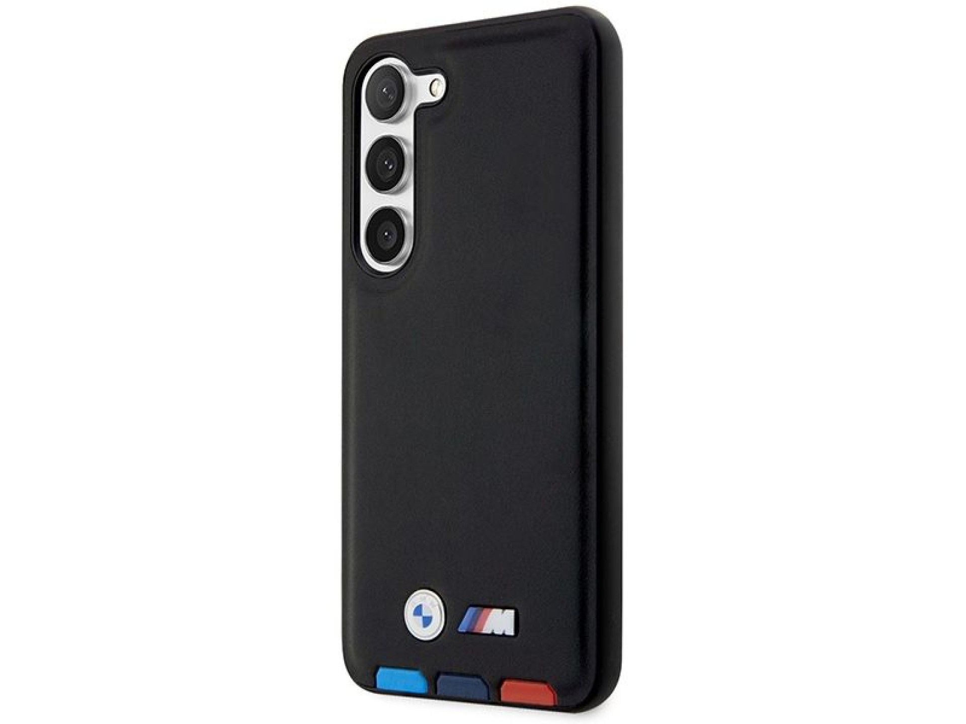 BMW BMHCS23M22PTDK S23+ S916 couro preto/preto com carimbo tricolor