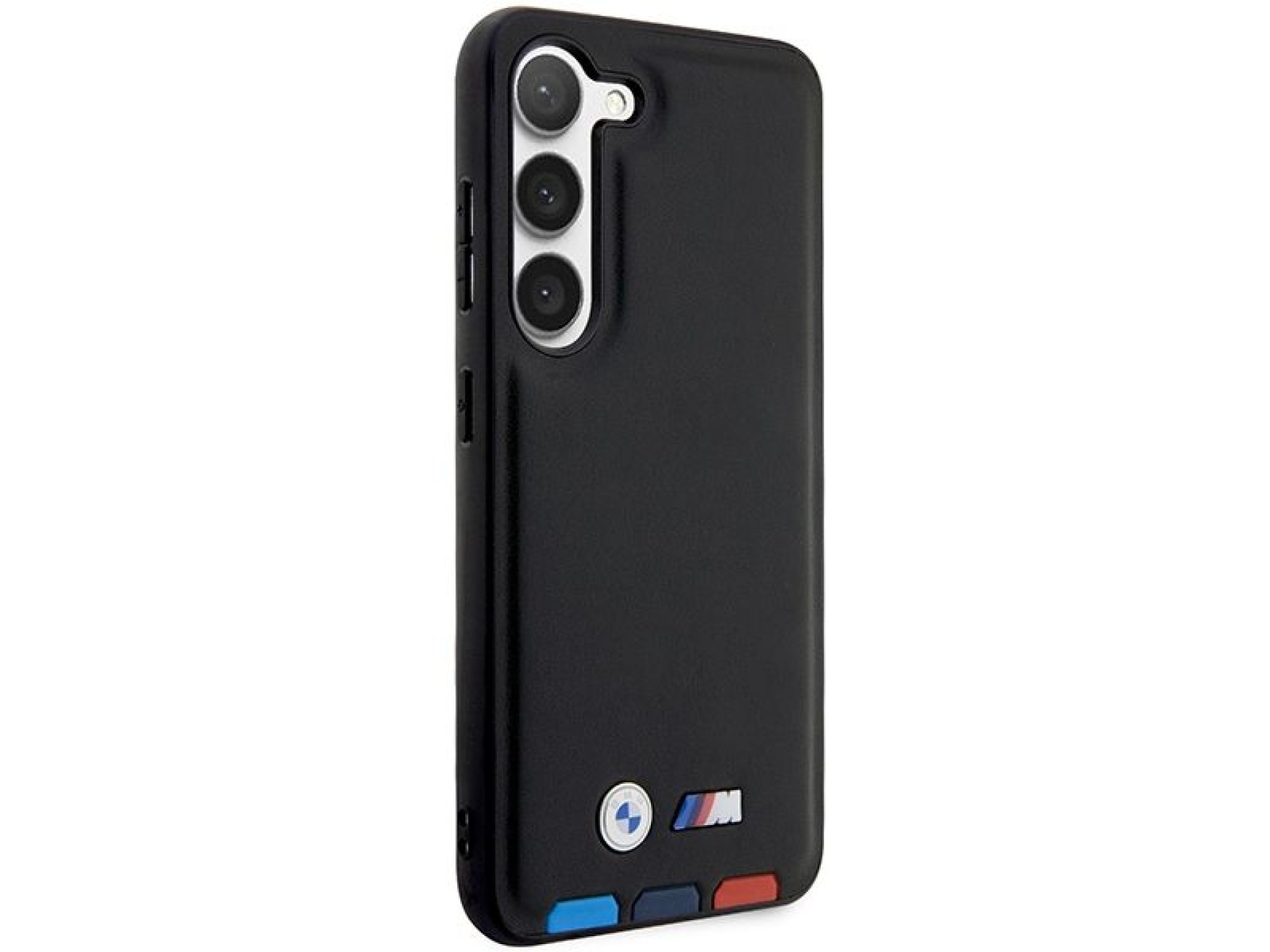 BMW BMHCS23M22PTDK S23+ S916 couro preto/preto com carimbo tricolor