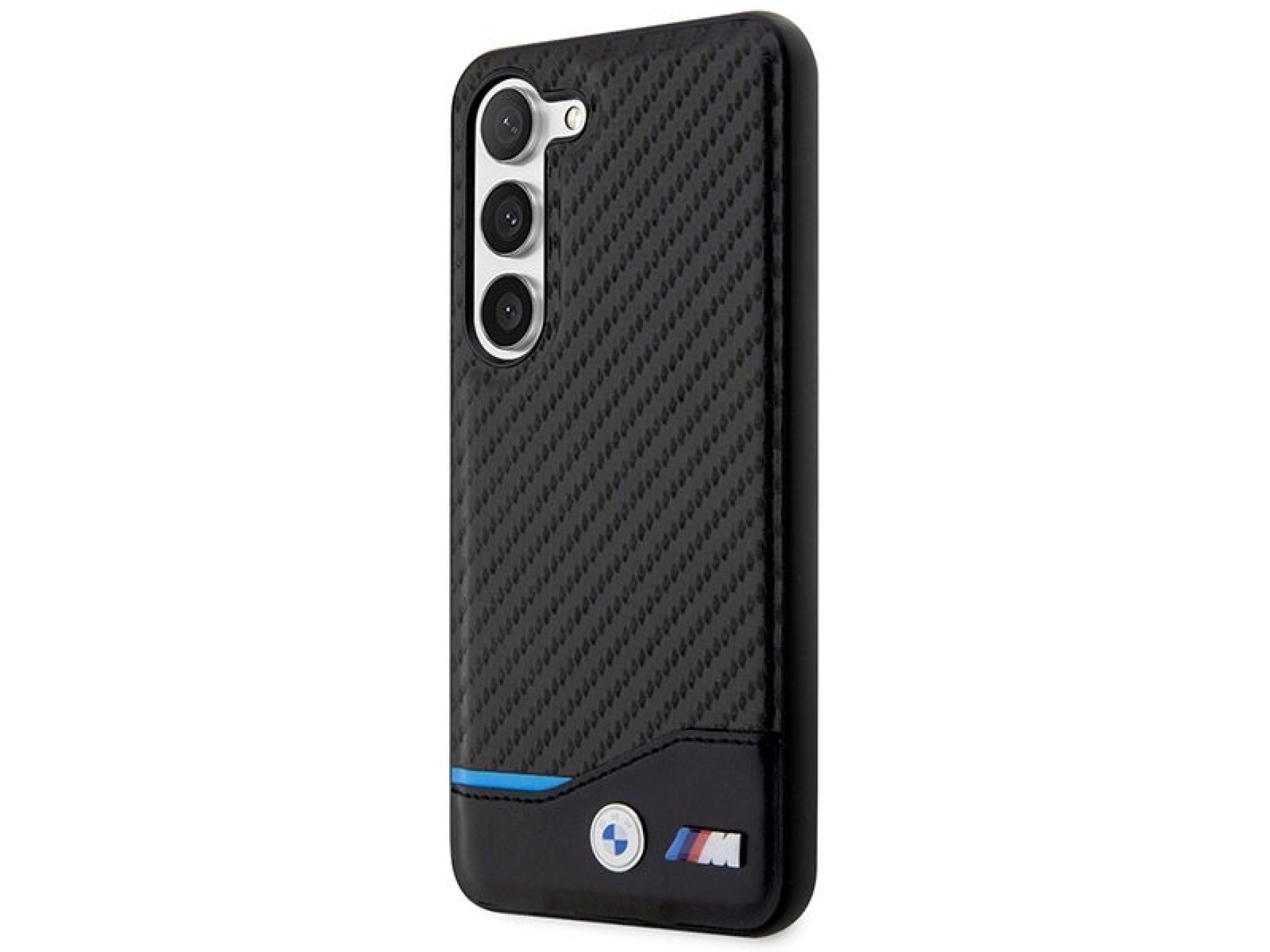 Funda de cuero BMW Carbon para Samsung Galaxy S23+ - negra