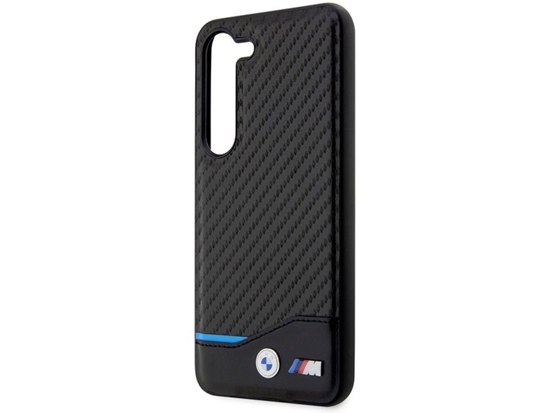Funda de cuero BMW Carbon para Samsung Galaxy S23+ - negra