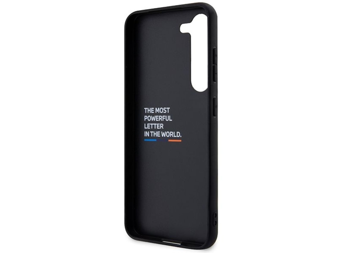 Funda de cuero BMW Carbon para Samsung Galaxy S23+ - negra