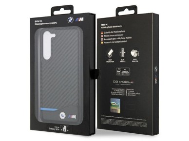 BMW Leather Carbon case for Samsung Galaxy S23+ - black BMW Leather Carbon case for Samsung Galaxy S23+ - black