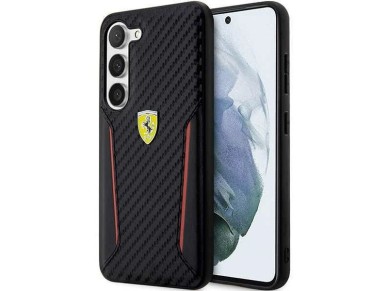 Ferrari FEHCS23MNPYK S23+ S916 estojo r�gido preto/preto com bordas contrastantes em carbono