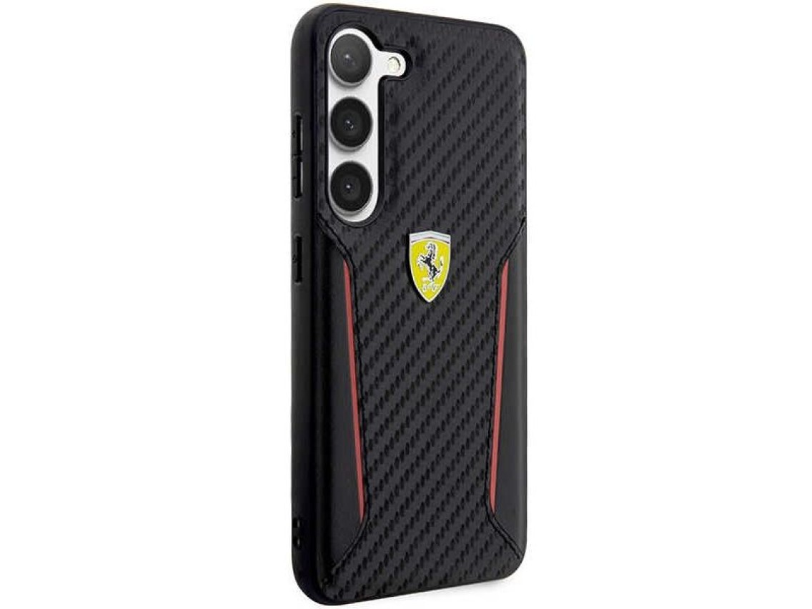 Ferrari FEHCS23MNPYK S23+ S916 estuche r�gido negro/negro con bordes en contraste de carbono