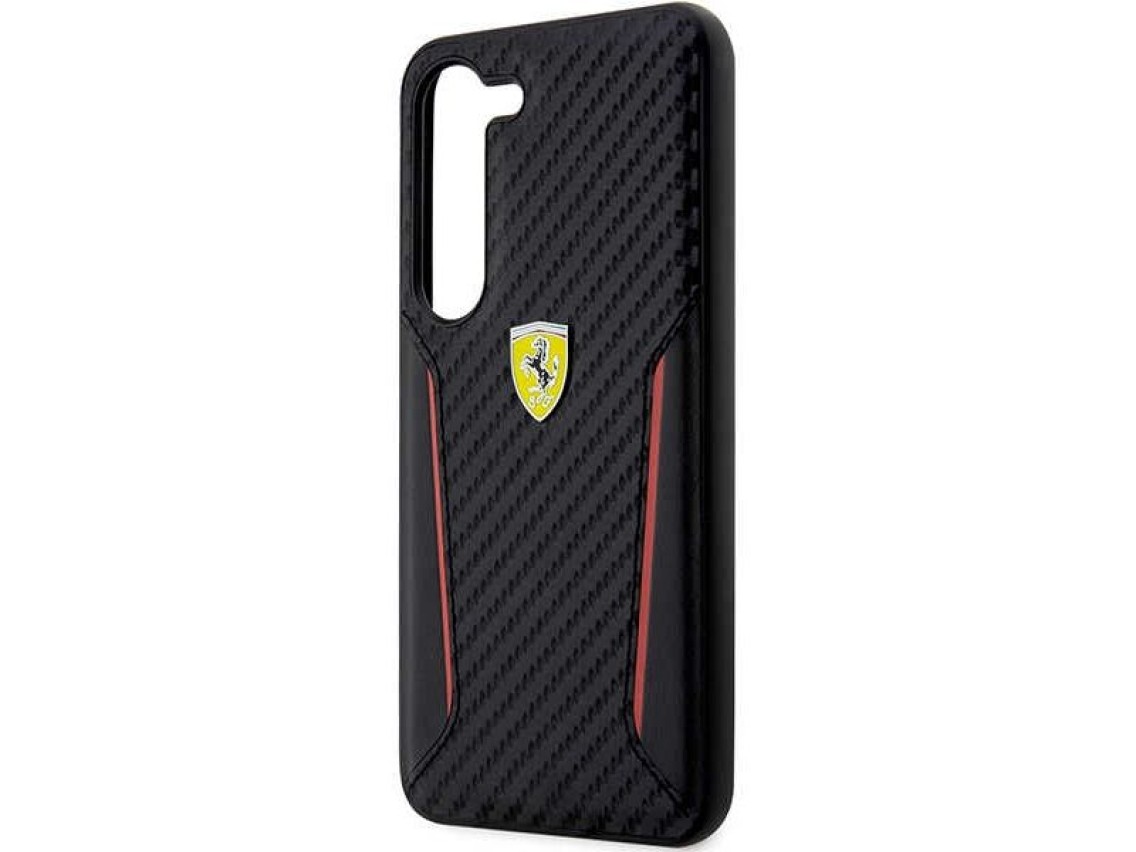 Ferrari FEHCS23MNPYK S23+ S916 estuche r�gido negro/negro con bordes en contraste de carbono