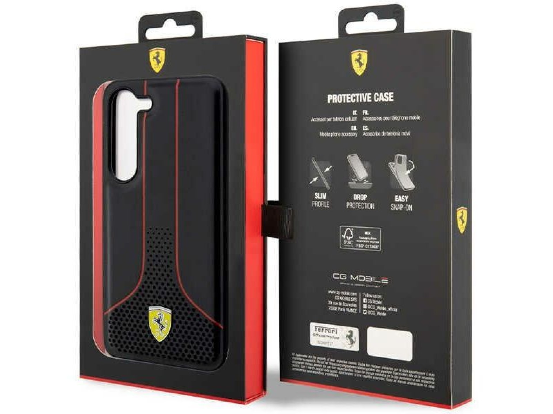 Ferrari FEHCS23SPCSK S23 S911 black/black hardcase Perforated 296 P