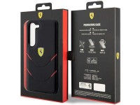 Estuche rígido Ferrari FEHCS23SPBAK S23 S911 negro/negro con líneas de estampado en caliente Estuche rígido Ferrari FEHCS23SPBAK S23 S911 negro/negro con líneas de estampado en caliente