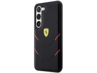 Estuche rígido Ferrari FEHCS23MPBAK S23+ S916 negro/negro con líneas de estampado en caliente Estuche rígido Ferrari FEHCS23MPBAK S23+ S916 negro/negro con líneas de estampado en caliente