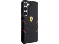 Estuche rígido Ferrari FEHCS23MPBAK S23+ S916 negro/negro con líneas de estampado en caliente Estuche rígido Ferrari FEHCS23MPBAK S23+ S916 negro/negro con líneas de estampado en caliente