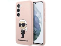 Karl Lagerfeld KLHCS23SSNIKBCP S23 S911 hardcase pink/pink Silicone Ikonik Karl Lagerfeld KLHCS23SSNIKBCP S23 S911 hardcase pink/pink Silicone Ikonik
