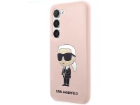 Karl Lagerfeld KLHCS23SSNIKBCP S23 S911 hardcase pink/pink Silicone Ikonik Karl Lagerfeld KLHCS23SSNIKBCP S23 S911 hardcase pink/pink Silicone Ikonik