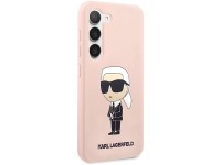 Karl Lagerfeld KLHCS23SSNIKBCP S23 S911 hardcase pink/pink Silicone Ikonik Karl Lagerfeld KLHCS23SSNIKBCP S23 S911 hardcase pink/pink Silicone Ikonik