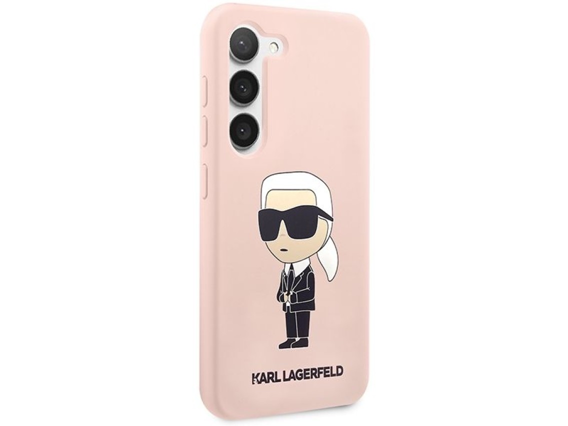 Karl Lagerfeld KLHCS23SSNIKBCP S23 S911 hardcase pink/pink Silicone Ikonik