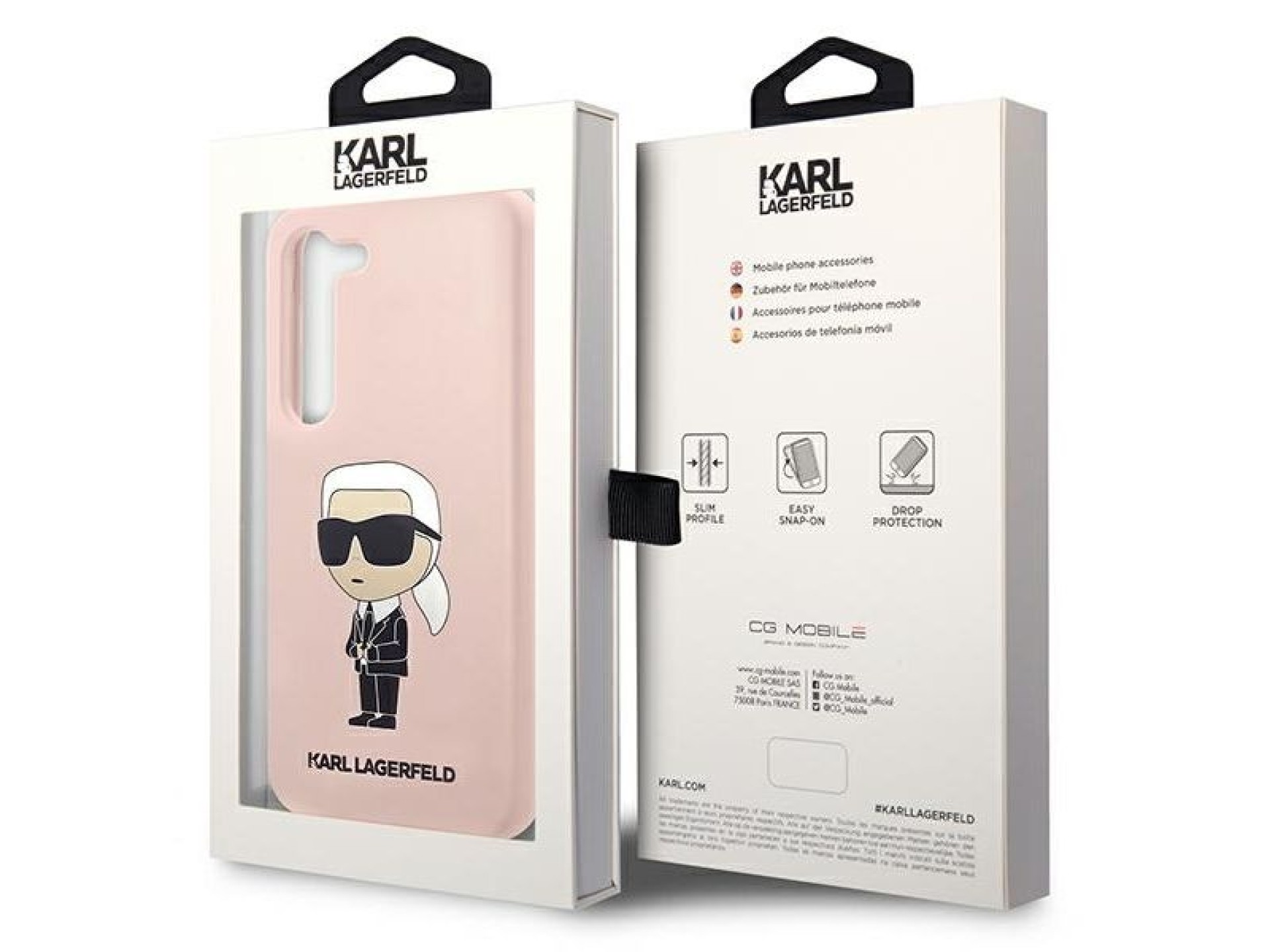 Karl Lagerfeld KLHCS23SSNIKBCP S23 S911 hardcase pink/pink Silicone Ikonik