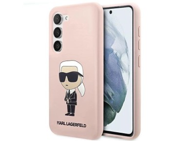 Karl Lagerfeld KLHCS23MSNIKBCP S23+ S916 estuche rígido rosa/rosa Silicona Ikonik Karl Lagerfeld KLHCS23MSNIKBCP S23+ S916 estuche rígido rosa/rosa Silicona Ikonik