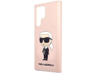Karl Lagerfeld KLHCS23LSNIKBCP Sam S23 S918 Ultra capa rígida rosa/rosa Silicone Ikonik Karl Lagerfeld KLHCS23LSNIKBCP Sam S23 S918 Ultra capa rígida rosa/rosa Silicone Ikonik