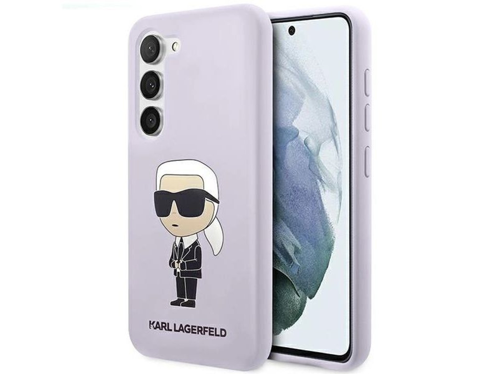 Karl Lagerfeld KLHCS23MSNIKBCU S23+ S916 capa rígida roxa/silicone roxo Ikonik