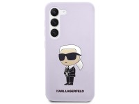 Karl Lagerfeld KLHCS23MSNIKBCU S23+ S916 capa rígida roxa/silicone roxo Ikonik Karl Lagerfeld KLHCS23MSNIKBCU S23+ S916 capa rígida roxa/silicone roxo Ikonik
