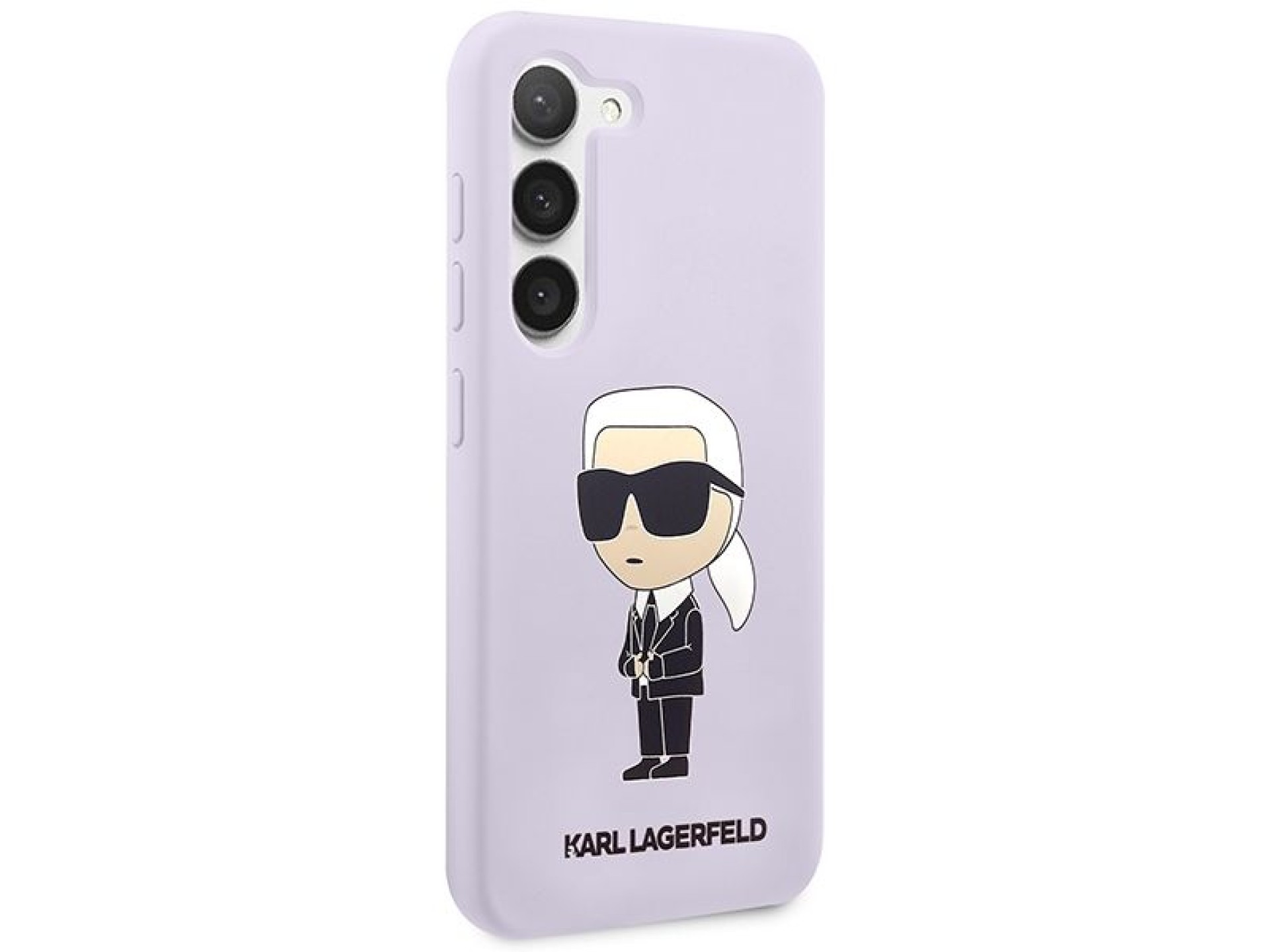 Karl Lagerfeld KLHCS23MSNIKBCU S23+ S916 capa rígida roxa/silicone roxo Ikonik