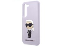 Karl Lagerfeld KLHCS23MSNIKBCU S23+ S916 capa rígida roxa/silicone roxo Ikonik Karl Lagerfeld KLHCS23MSNIKBCU S23+ S916 capa rígida roxa/silicone roxo Ikonik