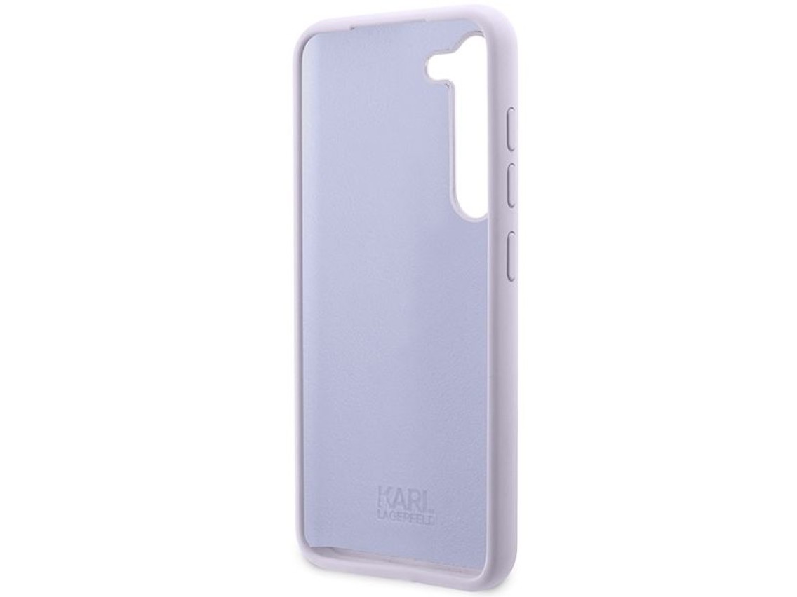 Karl Lagerfeld KLHCS23MSNIKBCU S23+ S916 capa rígida roxa/silicone roxo Ikonik