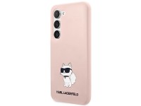 Karl Lagerfeld KLHCS23MSNCHBCP S23+ S916 estuche rígido rosa/rosa Silicona Choupette Karl Lagerfeld KLHCS23MSNCHBCP S23+ S916 estuche rígido rosa/rosa Silicona Choupette