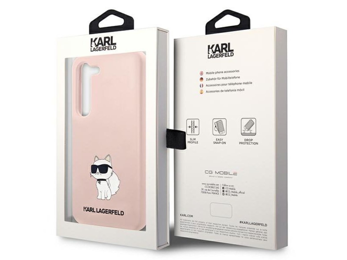 Karl Lagerfeld KLHCS23MSNCHBCP S23+ S916 estuche rígido rosa/rosa Silicona Choupette
