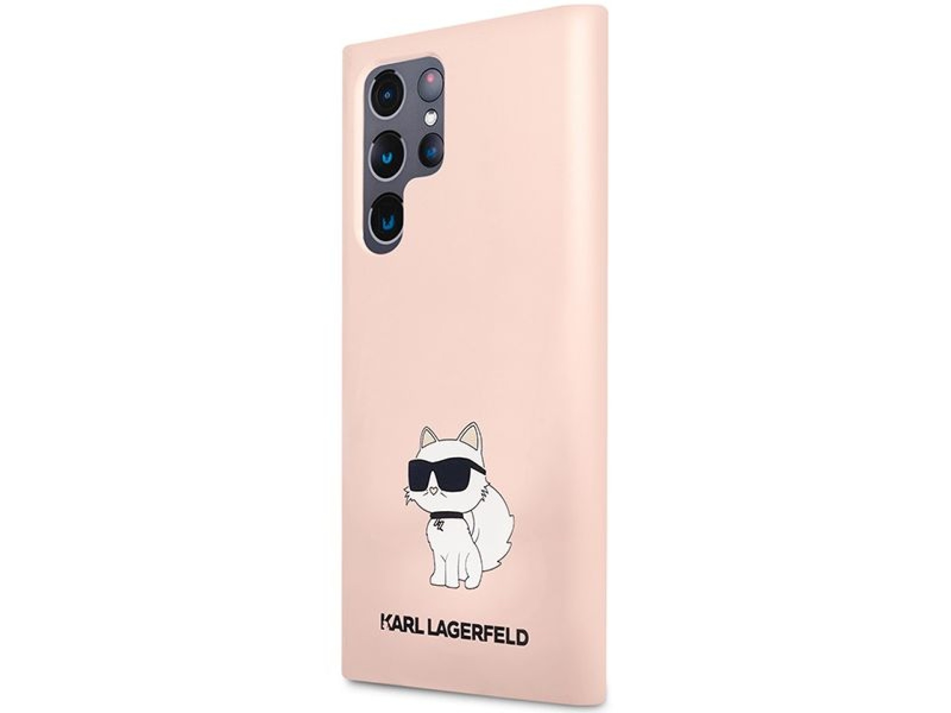 Karl Lagerfeld KLHCS23LSNCHBCP S23 Ultra S918 estuche rígido rosa/rosa Silicona Choupette