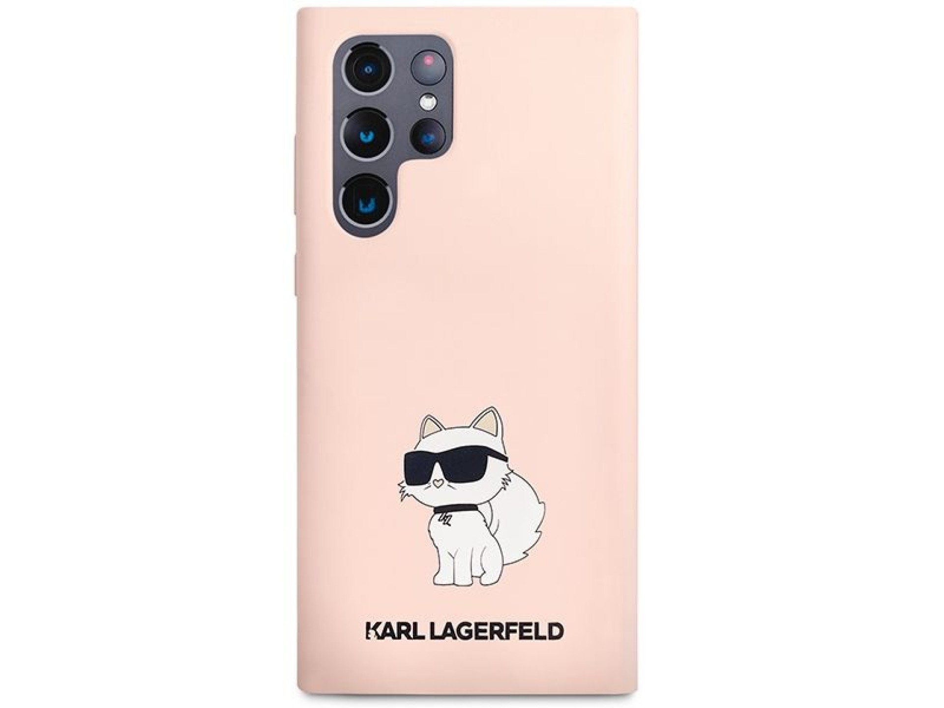 Karl Lagerfeld KLHCS23LSNCHBCP S23 Ultra S918 estuche rígido rosa/rosa Silicona Choupette
