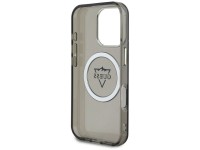 Capa Guess IML Metal Mountain Logo MagSafe para iPhone 16 Pro - Preta