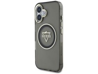 Guess IML Metal Mountain Logo MagSafe case for iPhone 16 - black Guess IML Metal Mountain Logo MagSafe case for iPhone 16 - black