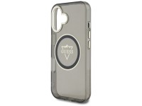 Guess IML Metal Mountain Logo MagSafe case for iPhone 16 - black Guess IML Metal Mountain Logo MagSafe case for iPhone 16 - black
