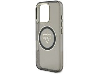 Capa Guess IML Metal Mountain Logo MagSafe para iPhone 16 Pro - Preta