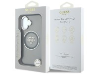 Guess IML Metal Mountain Logo MagSafe case for iPhone 16 - black Guess IML Metal Mountain Logo MagSafe case for iPhone 16 - black