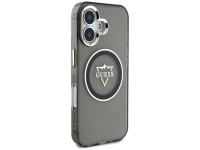 Guess IML Metal Mountain Logo MagSafe case for iPhone 16 - black Guess IML Metal Mountain Logo MagSafe case for iPhone 16 - black