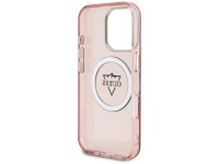 Funda Guess IML Metal Mountain Logo MagSafe para iPhone 16 Pro Max - Rosa Funda Guess IML Metal Mountain Logo MagSafe para iPhone 16 Pro Max - Rosa
