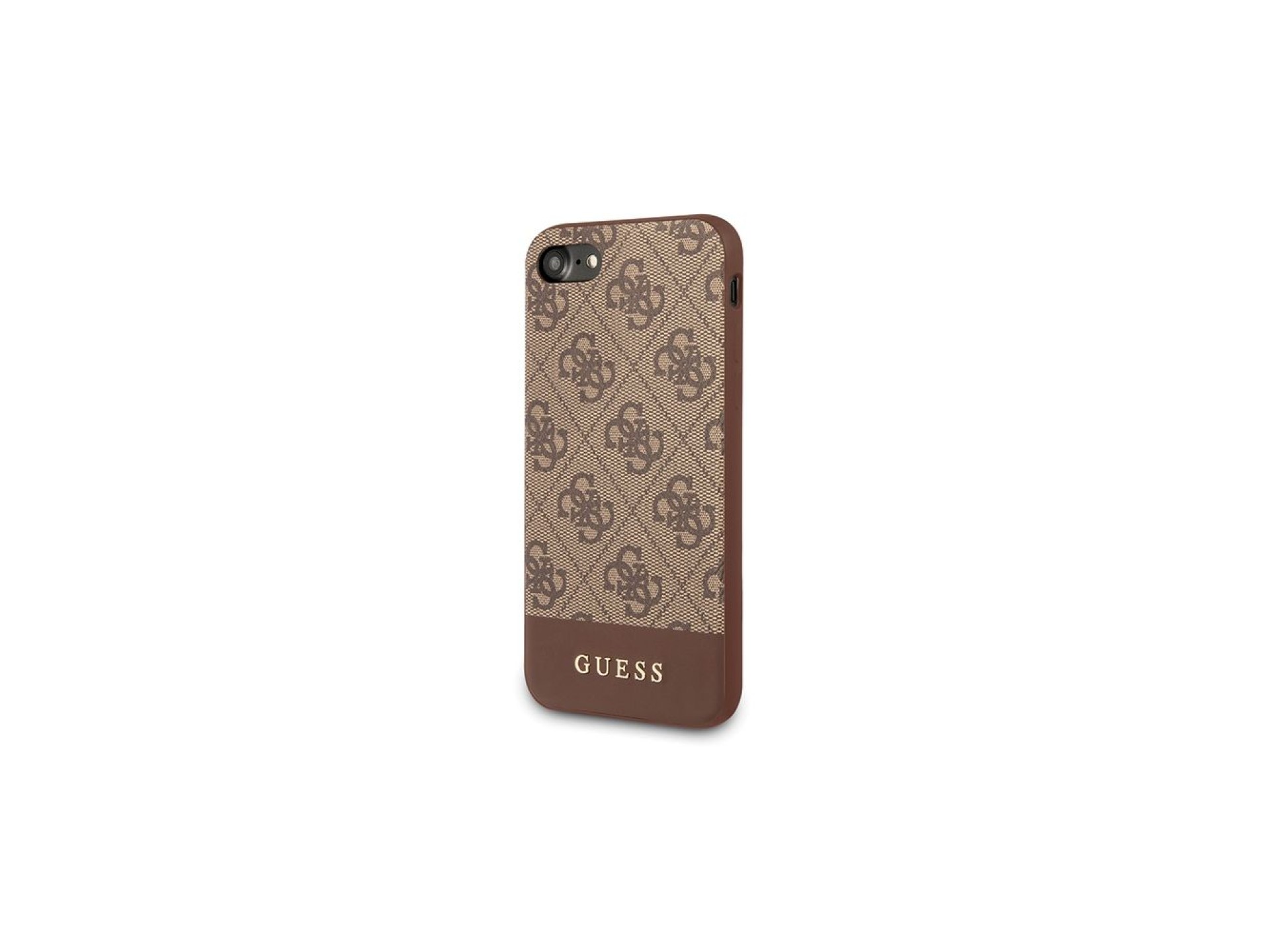 Capa Guess 4G Stripe Collection para iPhone 7 / 8 / SE 2020 / SE 2022 - marrom