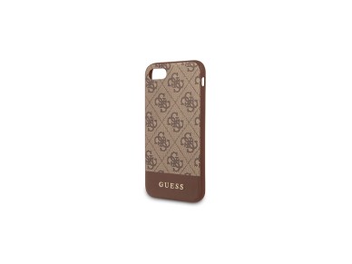 Guess 4G Stripe Collection case for iPhone 7 / 8 / SE 2020 / SE 2022 - brown Guess 4G Stripe Collection case for iPhone 7 / 8 / SE 2020 / SE 2022 - brown