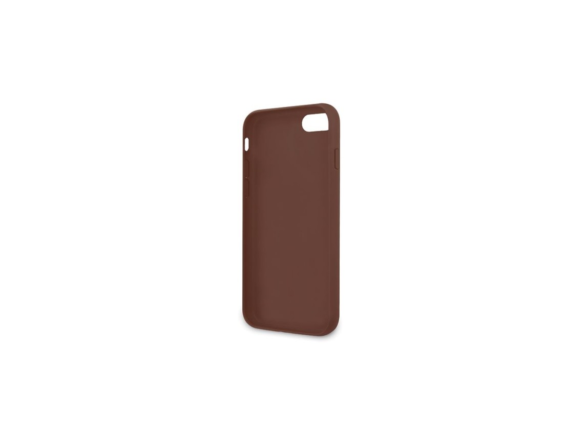 Capa Guess 4G Stripe Collection para iPhone 7 / 8 / SE 2020 / SE 2022 - marrom