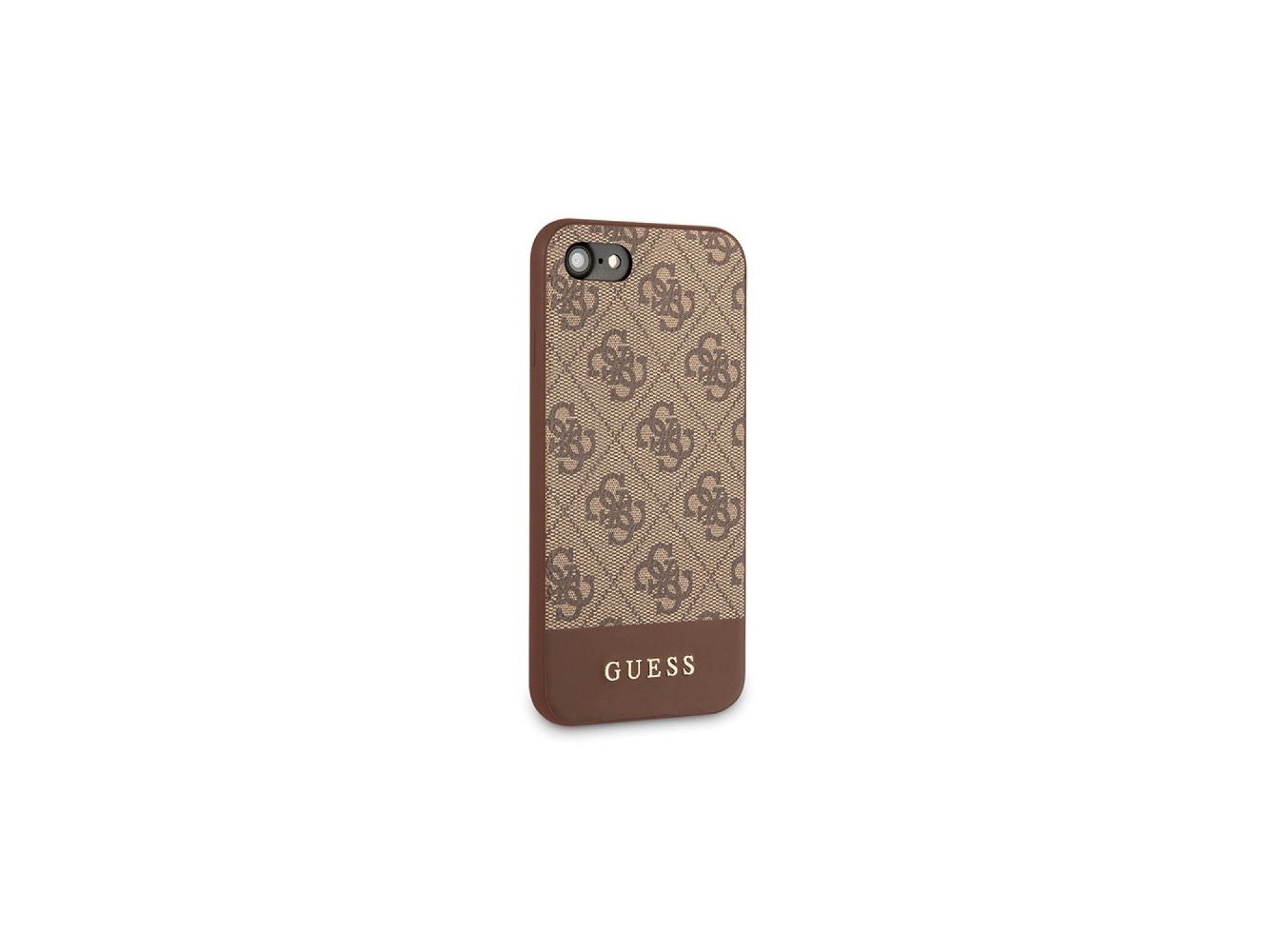 Capa Guess 4G Stripe Collection para iPhone 7 / 8 / SE 2020 / SE 2022 - marrom