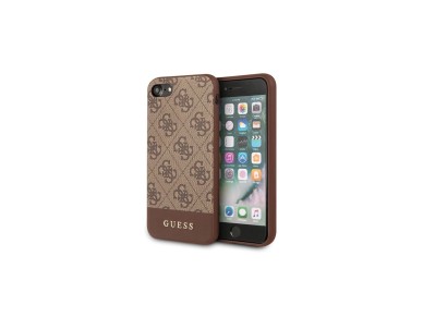 Guess 4G Stripe Collection case for iPhone 7 / 8 / SE 2020 / SE 2022 - brown Guess 4G Stripe Collection case for iPhone 7 / 8 / SE 2020 / SE 2022 - brown