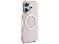 Funda Guess IML Metal Mountain Logo MagSafe para iPhone 16 - Rosa Funda Guess IML Metal Mountain Logo MagSafe para iPhone 16 - Rosa