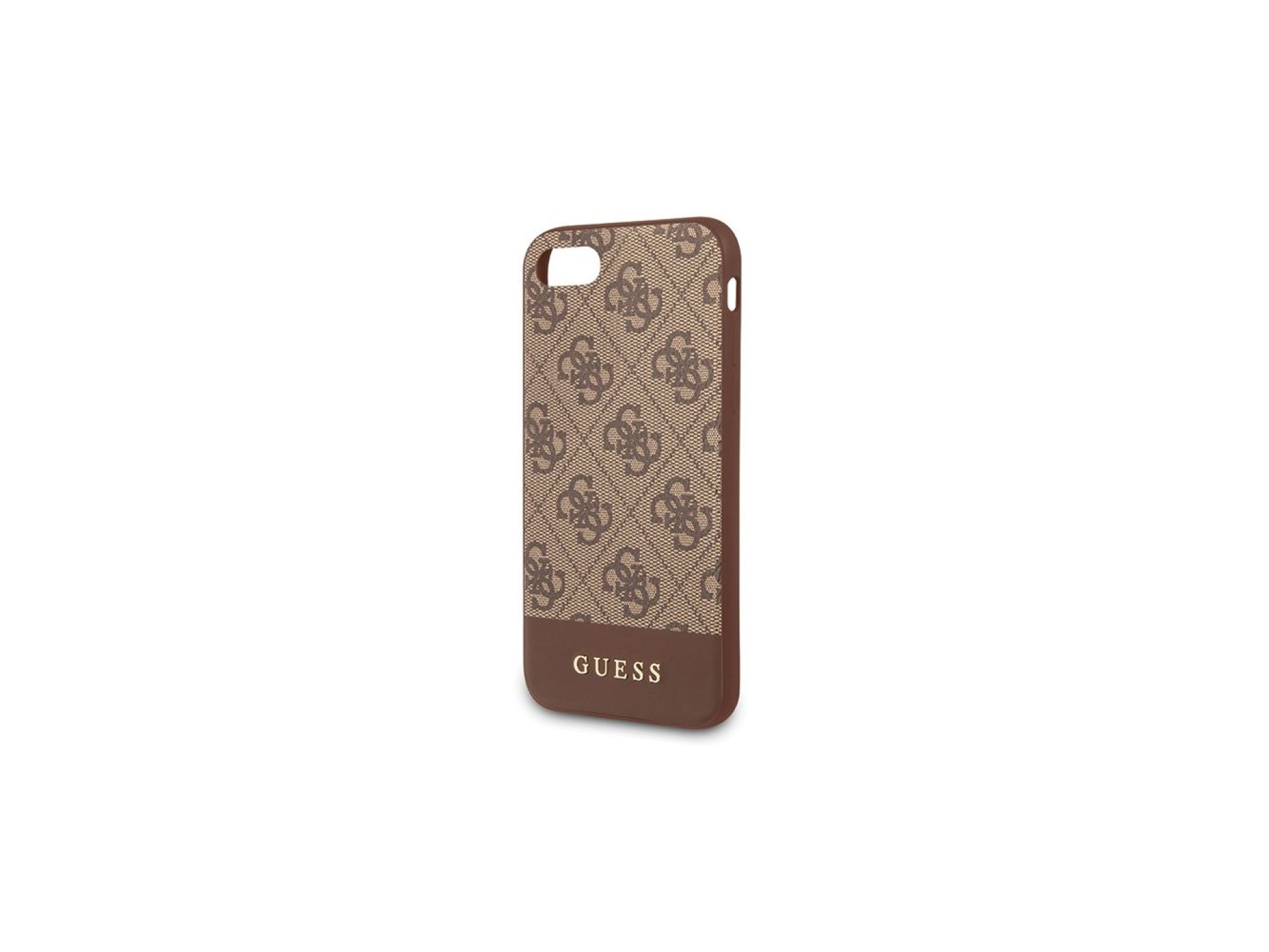 Capa Guess 4G Stripe Collection para iPhone 7 / 8 / SE 2020 / SE 2022 - marrom