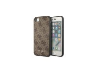 Capa Guess 4G Metal com Logo Dourado para iPhone SE 2022 / 2020 / 7 / 8 - Marrom Capa Guess 4G Metal com Logo Dourado para iPhone SE 2022 / 2020 / 7 / 8 - Marrom