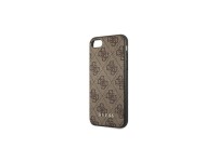 Capa Guess 4G Metal com Logo Dourado para iPhone SE 2022 / 2020 / 7 / 8 - Marrom Capa Guess 4G Metal com Logo Dourado para iPhone SE 2022 / 2020 / 7 / 8 - Marrom