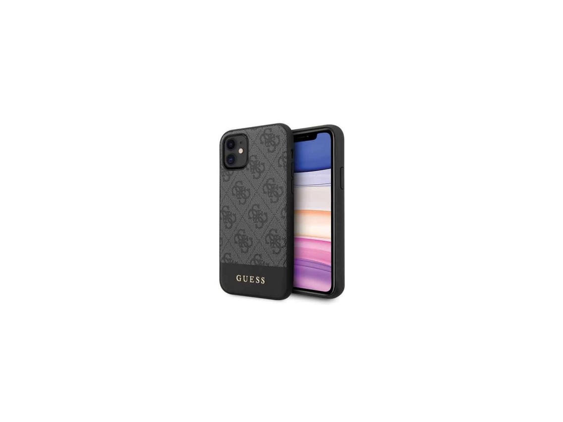 Funda Guess 4G Stripe Collection para iPhone 11 de 6,1" / XR - gris