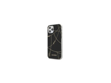 Guess Gold Chain Collection iPhone 12 Pro Max 6.7" Case - Black Guess Gold Chain Collection iPhone 12 Pro Max 6.7" Case - Black